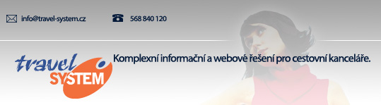 travelSYSTEM - Komplexn� informa�n� a webov� �e�en� pro cestovn� kancel��e